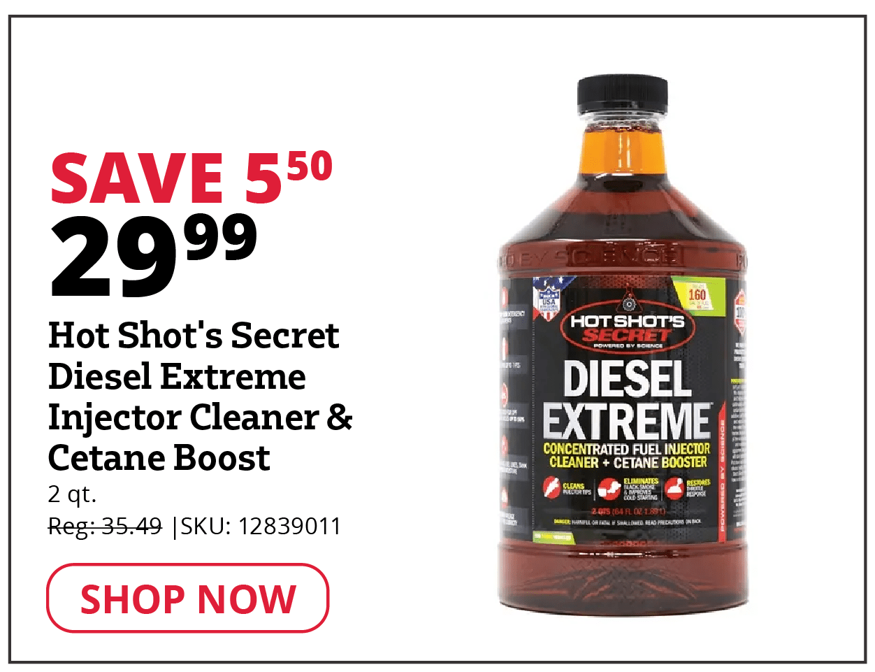 Hot Shot's Secret Diesel Extreme Injector Cleaner & Cetane Boost