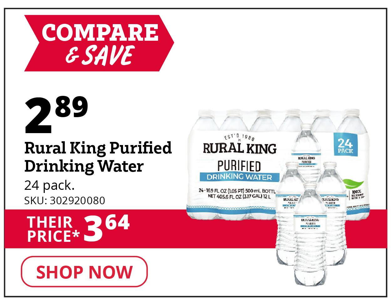 Rural King's Purified Drinking Water