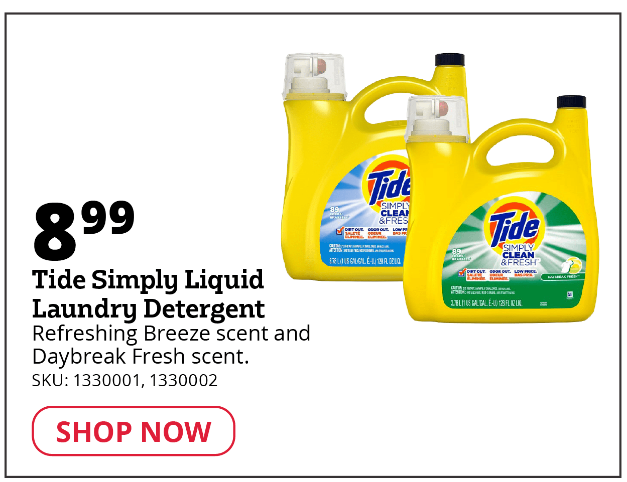 Tide Simply Liquid Laundry Detergent