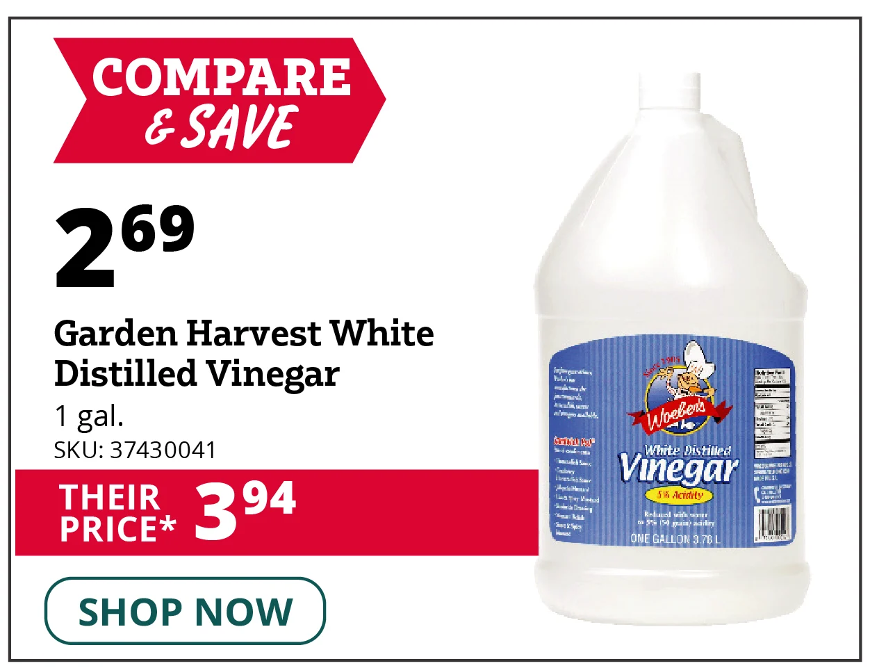 Garden Harvest White Distilled Vinegar