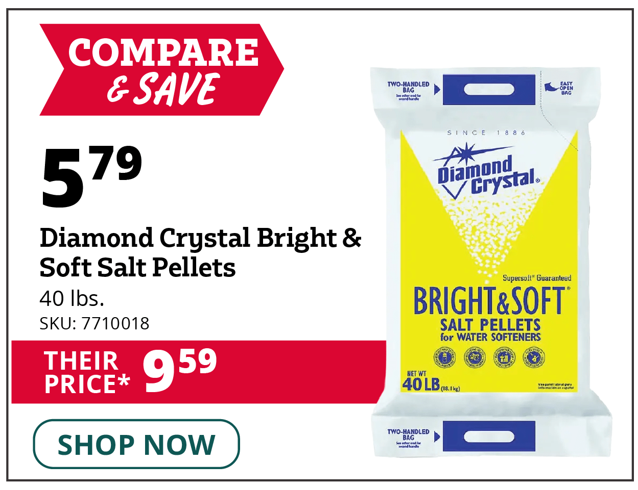 Diamond Crystal Bright & Soft Salt Pellets