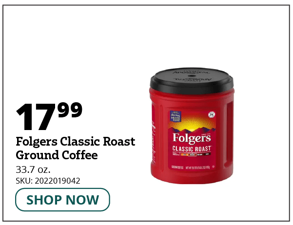 Folgers Classic Roast Ground Coffee