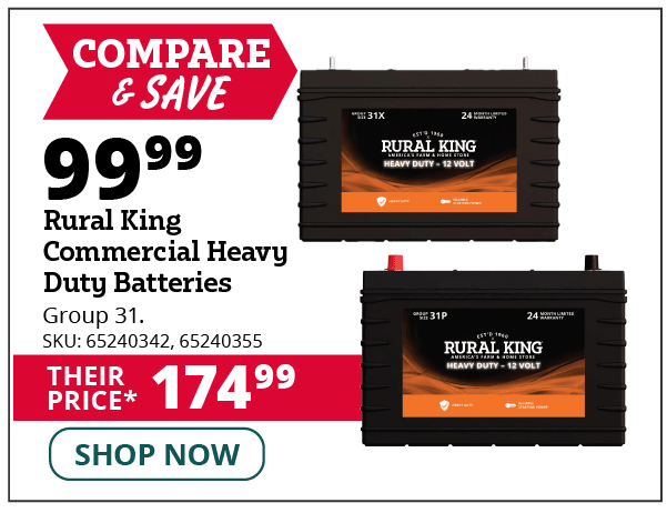 Rural King Commercial Heavy Duty Batteries