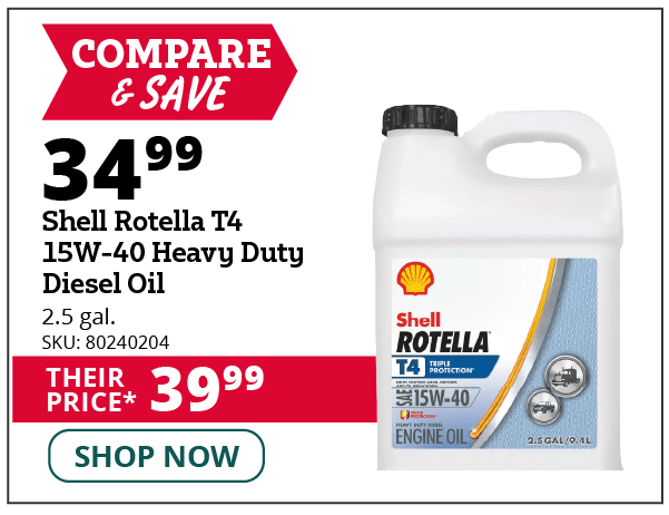 Shell Rotella T4 15W-40 Heavy Duty Diesel Oil
