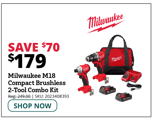 Milwaukee M18® Compact Brushless 2-Tool Combo Kit