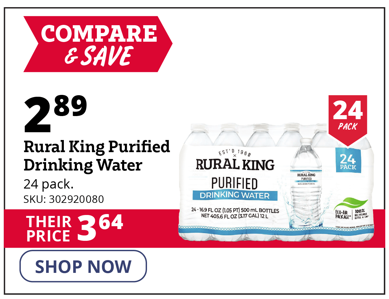 Rural King's Purified Drinking Water