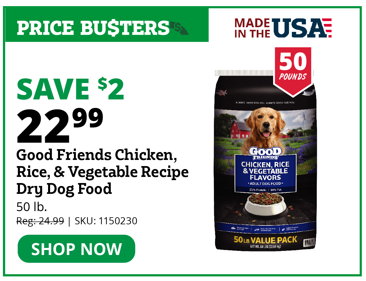 Good Friends Chicken, Rice, and Vegetable Recipe Dry Dog Food