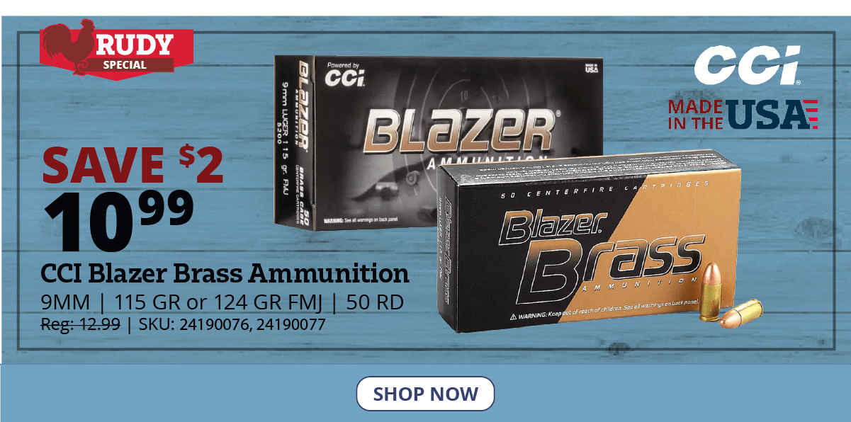 CCI Blazer Brass Ammunition