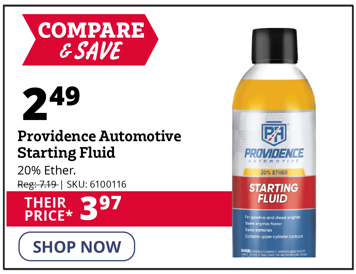 Providence Automotive Starting Fluid