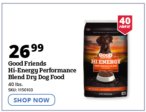 Good Friends Hi-Energy Performance Blend Dry Dog Food