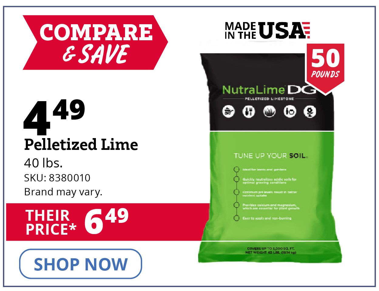 Pelletized Agricultural Lime
