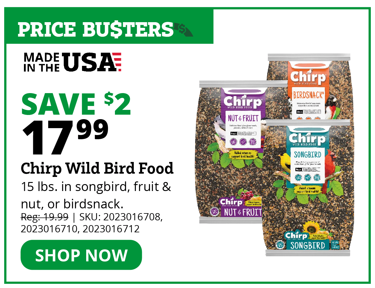 Chirp Wild Bird Food