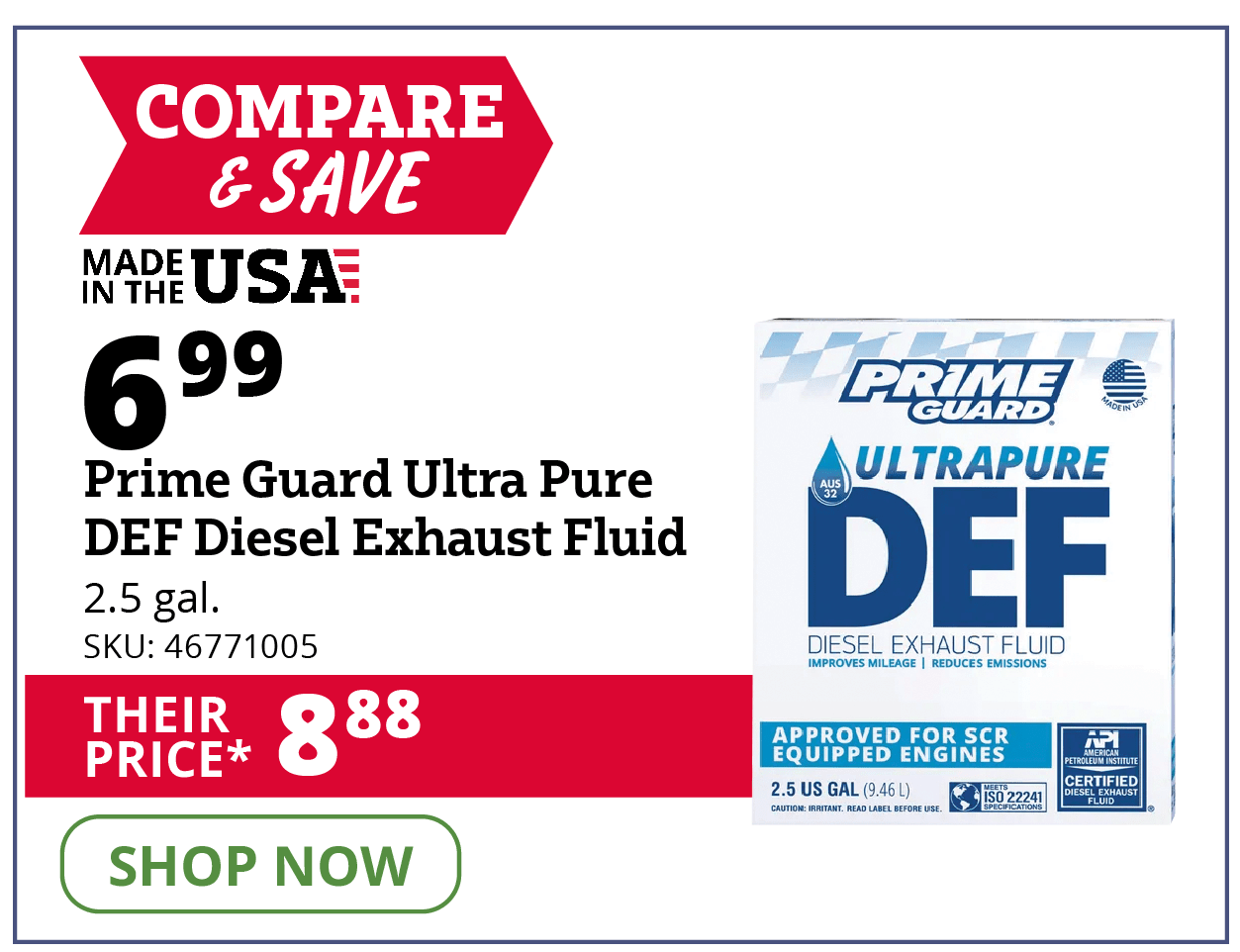 Prime Guard® Ultra Pure DEF Diesel Exhaust Fluid