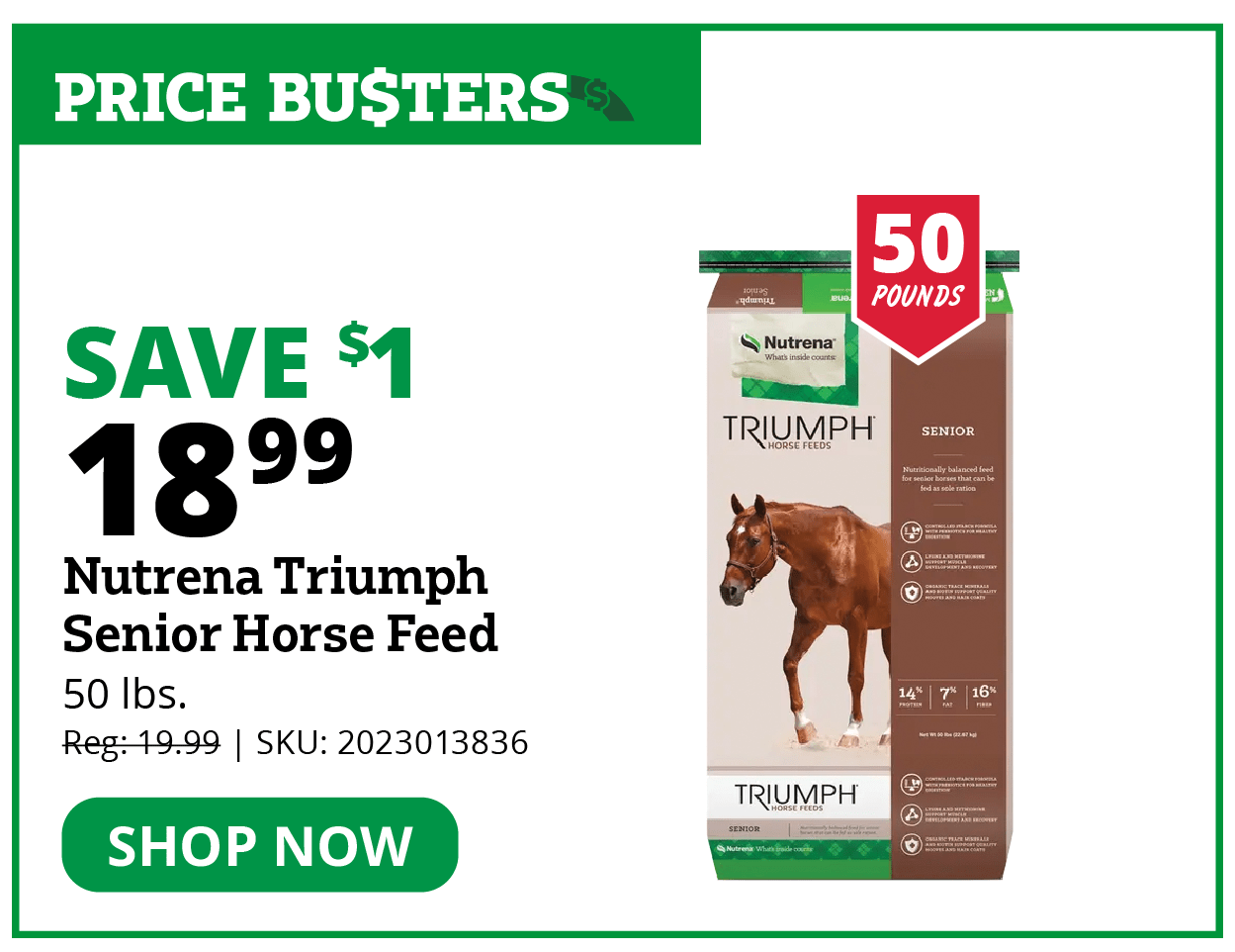 Nutrena Triumph Senior Horse Feed