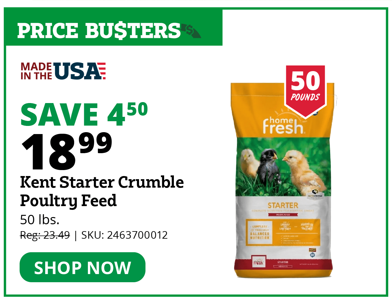 Kent Starter Crumble Poultry Feed