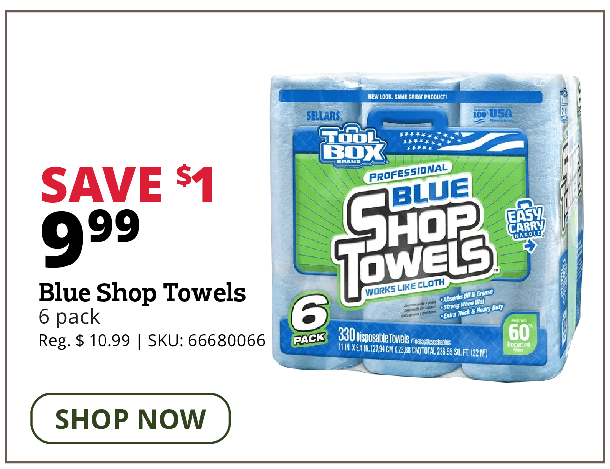 Blue Shop Towels