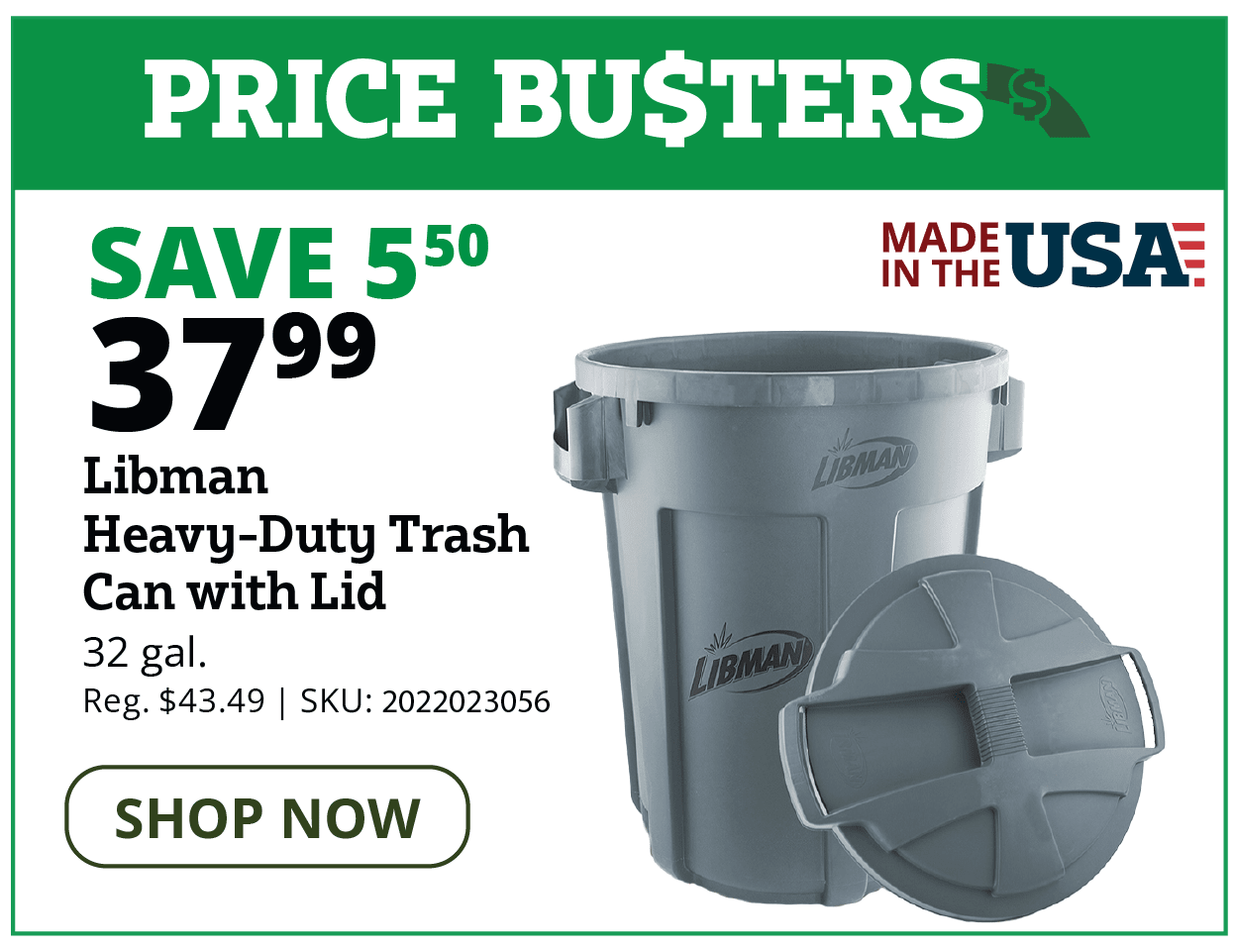 Libman heavy-duty trash can