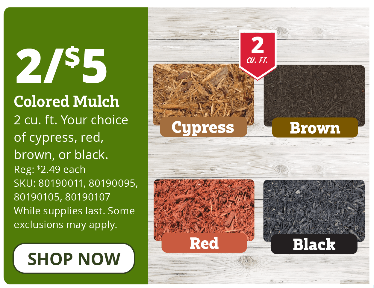 Colored Mulch