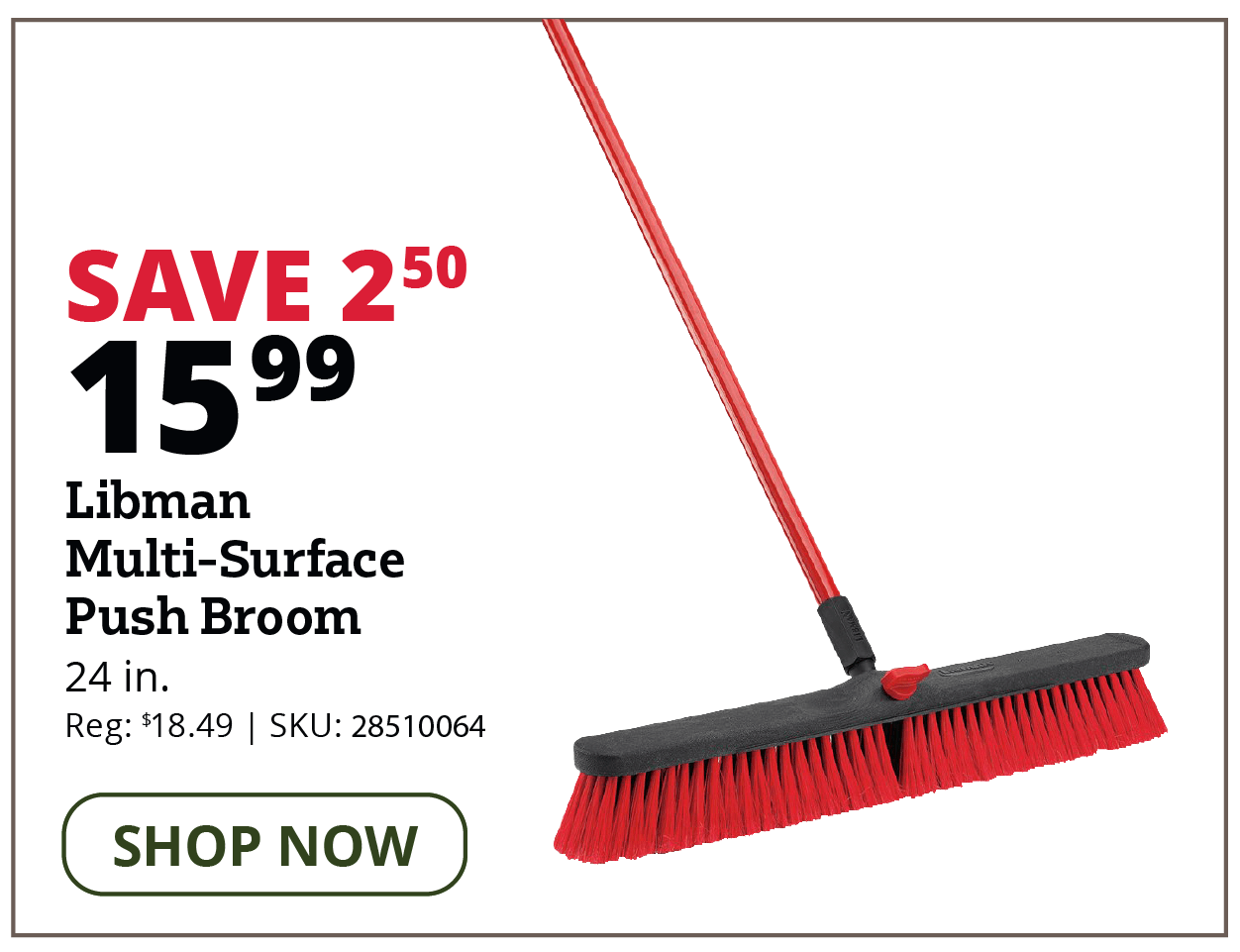 Libman Multi-surface Push Broom