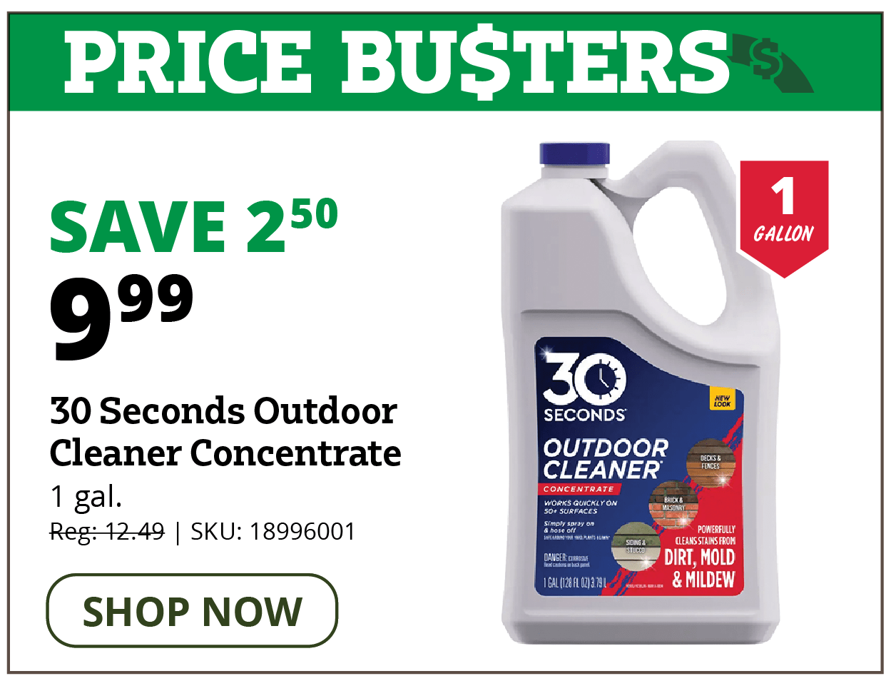 30 Seconds Outdoor Cleaner Concentrate
