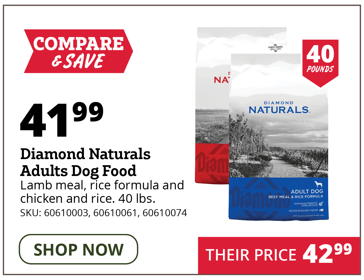 Diamond Naturals Adults Dog Food