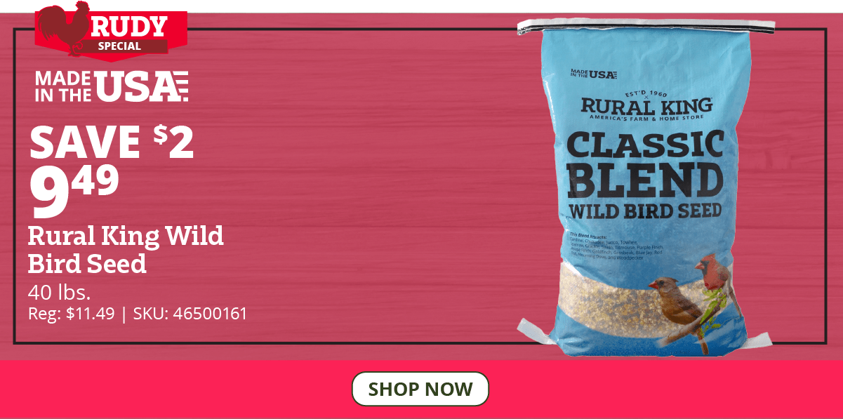 Rural King Wild Bird Seed, 40 lb. Bag