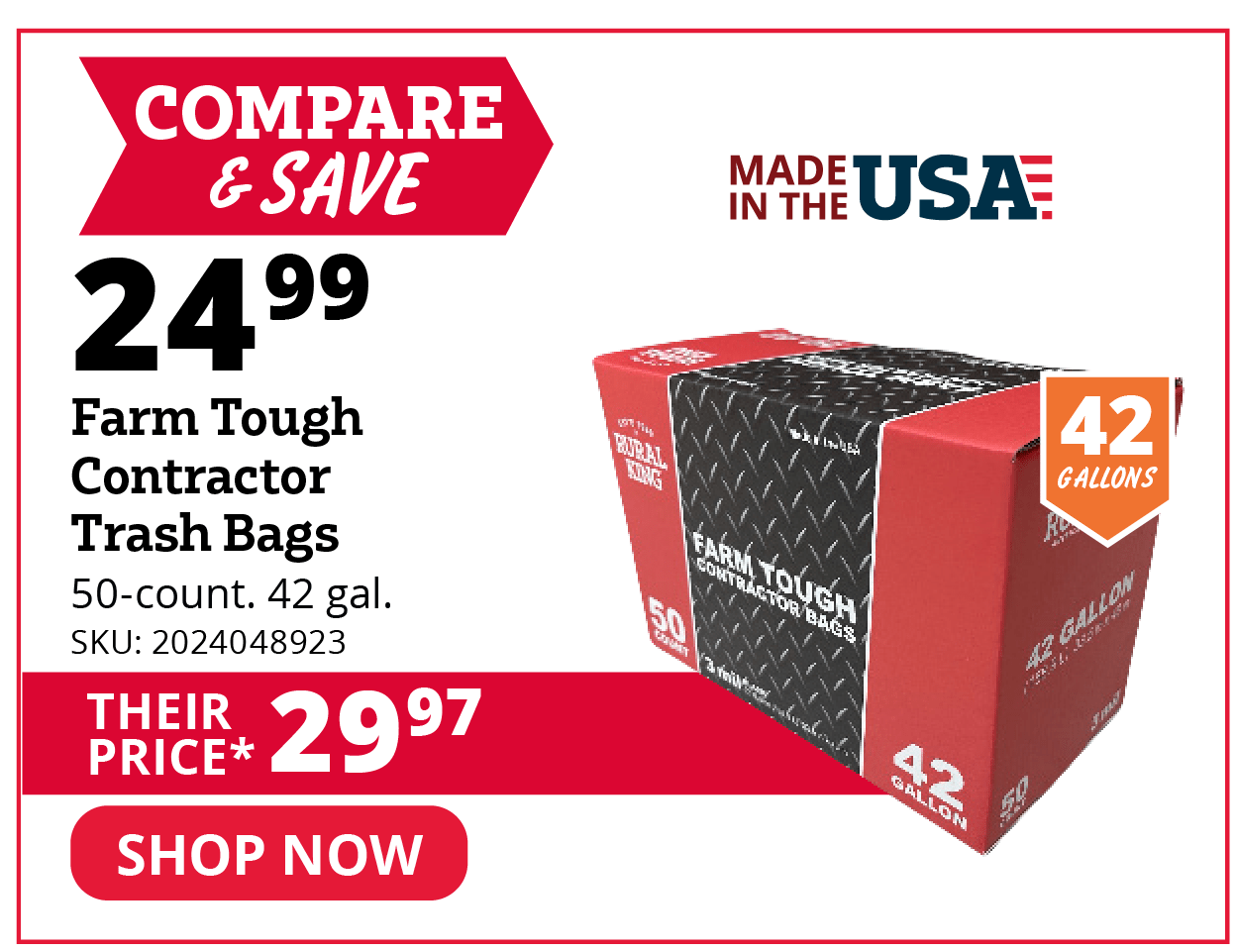 Farm Tough Contractor Trash Bags