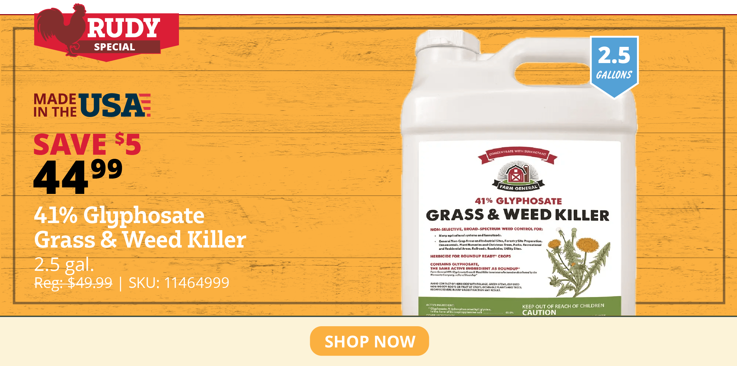 41% Glyphosate Grass & Weed Killer