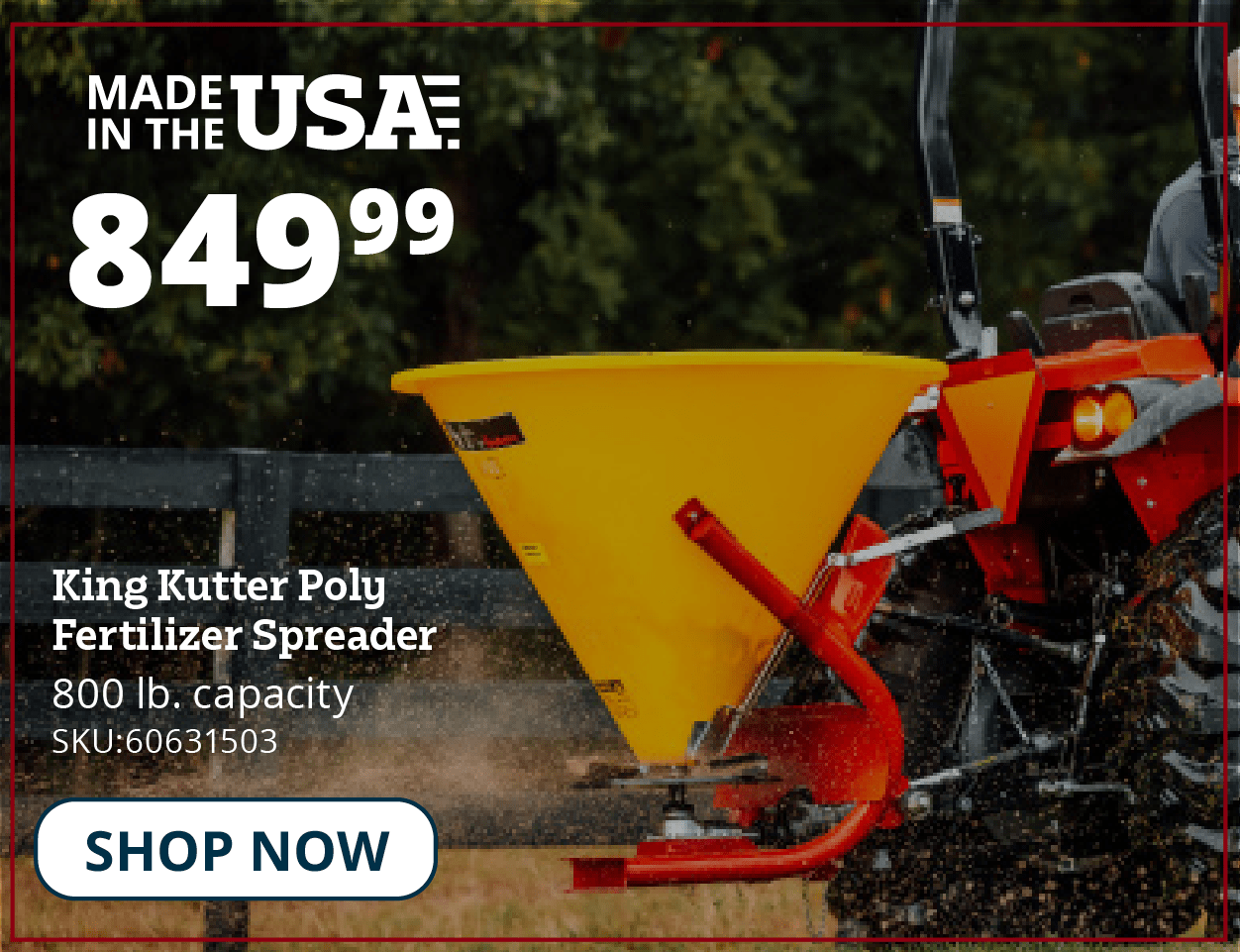 King Kutter Fertilizer Spreader