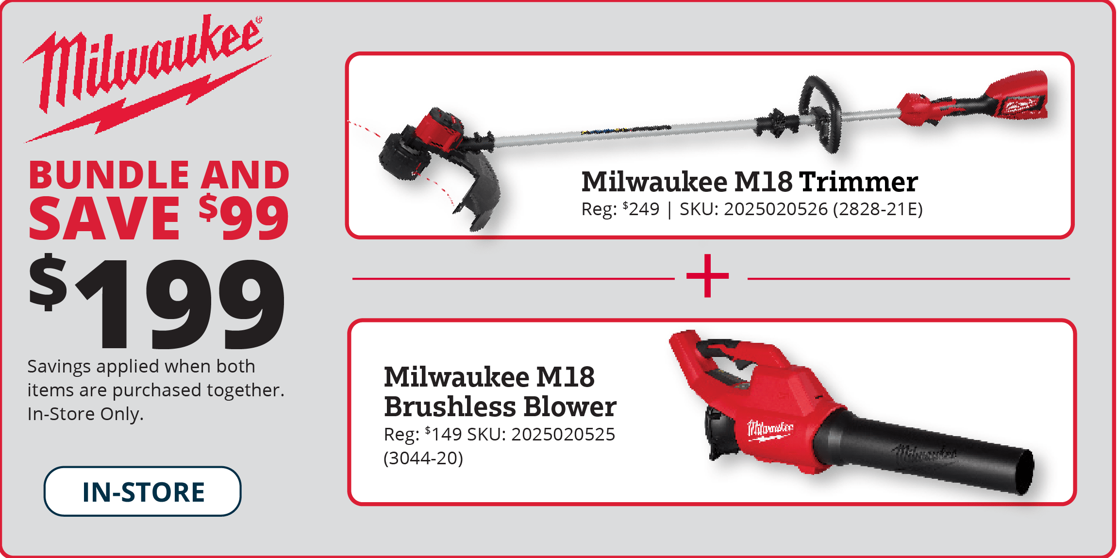 Bundle & Save Milwaukee
