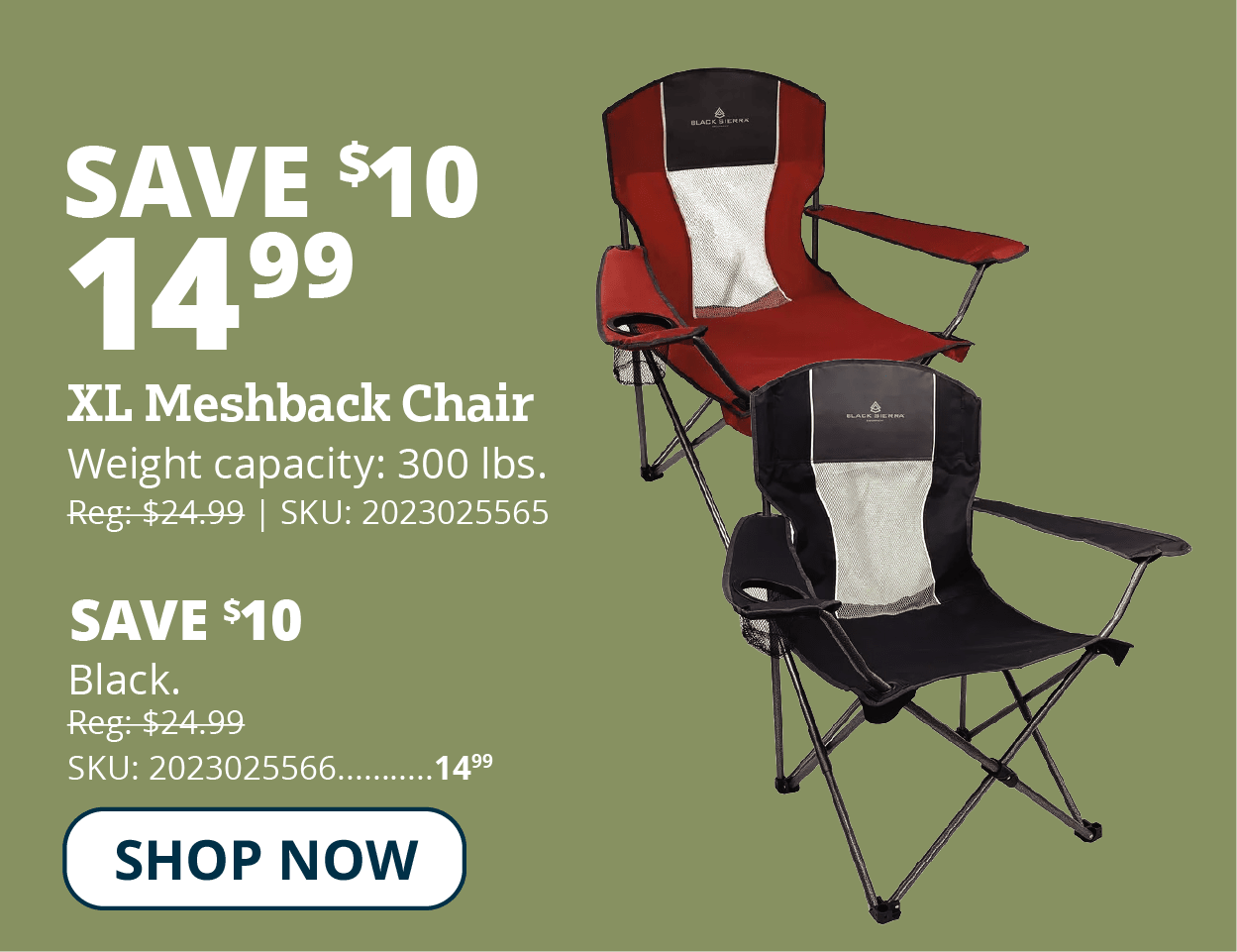 XL Meshback Chair, Red - PQACH-005-RED-BSE