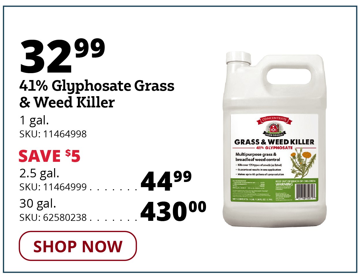 41% Glyphosate