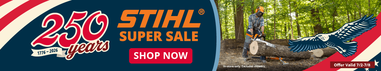 STIHL SUPER SALE: Spend $250 get 10% off