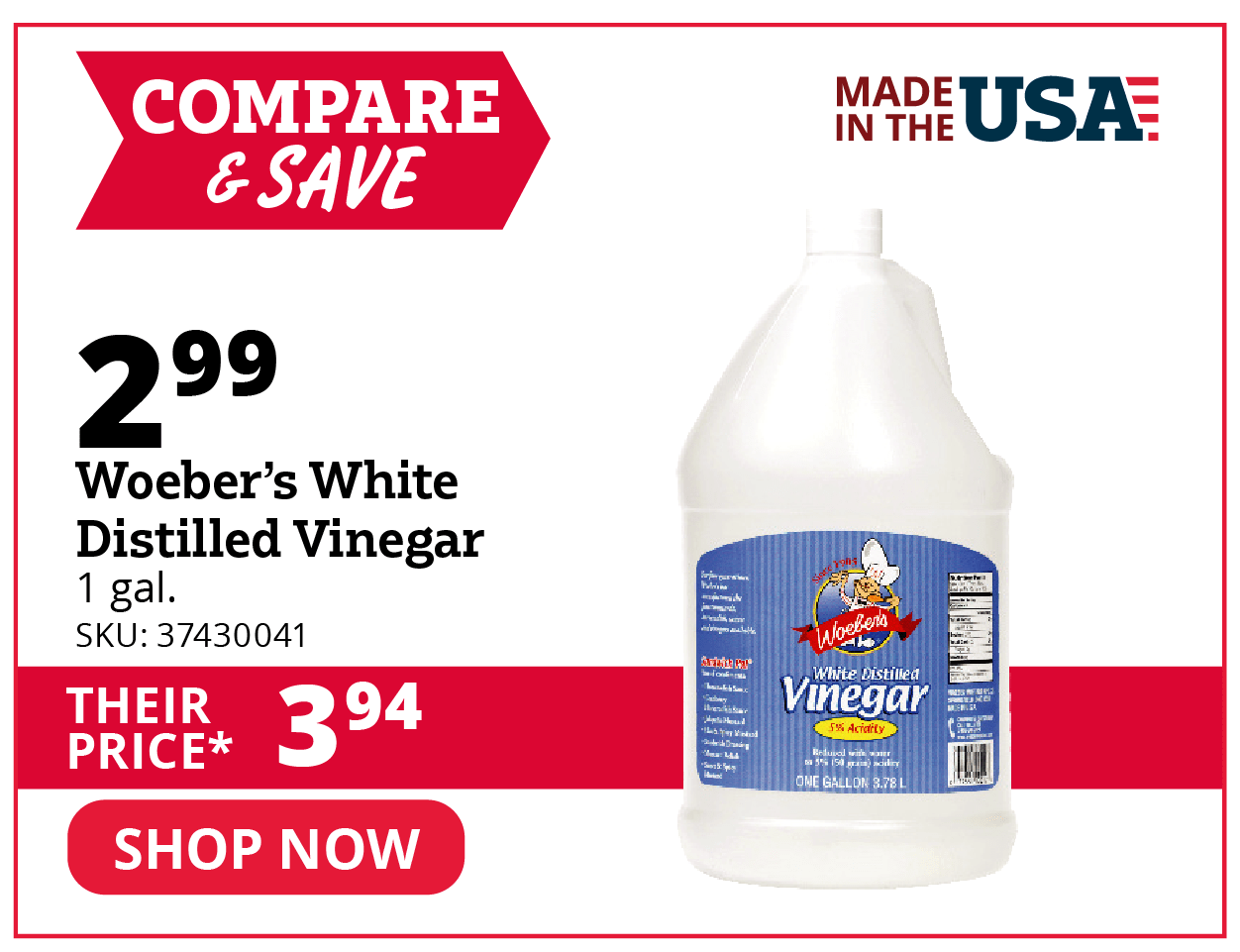 woeber's white vinegar