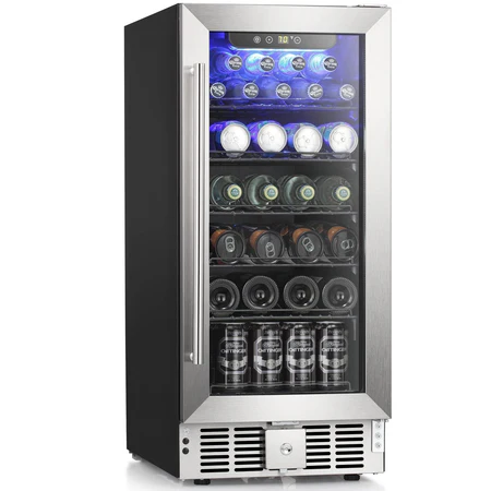 R.W.FLAME 15 Inch Mini Fridge Beverage  Digital Temperature Control