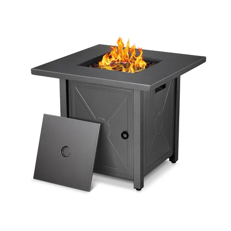 R.W.FLAME 28 inch Propane Fire Pit,2 in 1 Fire Pit Table 40,000 BTU