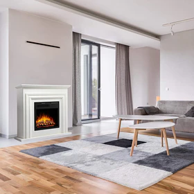 R.W.FLAME 36'' Electric Fireplace with Mantel Package,750 - 1500W