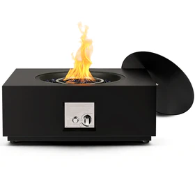Propane Fire Pit Table 28 Inch Square 40000 BTU 2-in-1 with CSA Certification