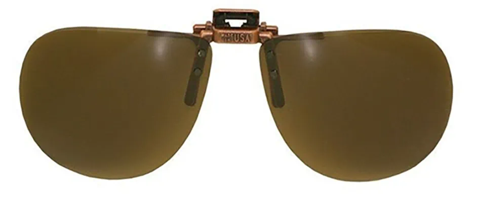 Image of Aviator Polarized Clip On Sunglasses