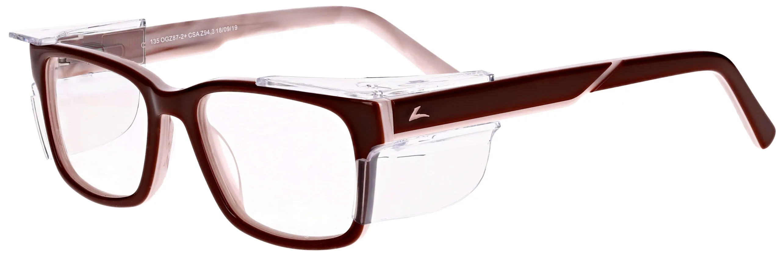 Image of OnGuard 621 Prescription Safety Glasses - Burgundy, 52-17-135