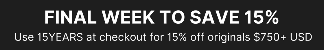 Final Week to Save 15% With Code 15YEARS