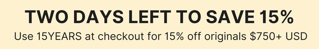Two Days Left to Save 15% with Code 15YEARS