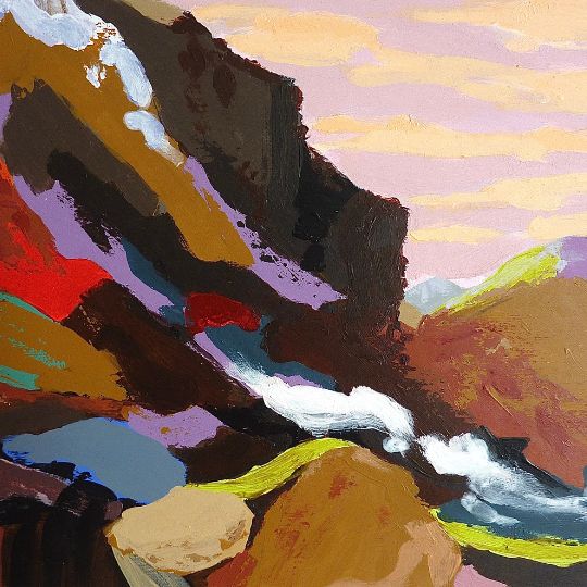Mountain II Dusk by Katie Minoprio