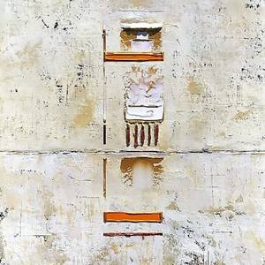Primitive Abstract Gold Copper Orange Marks