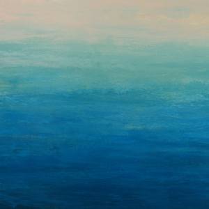 Calming Blue - Modern Color Field Abstract