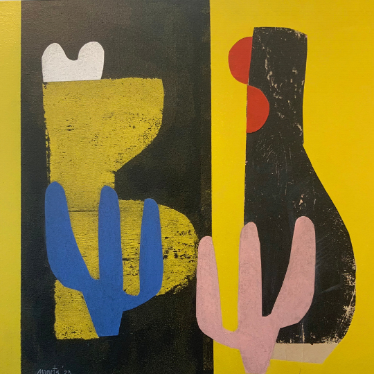 picasso-like abstract painting
