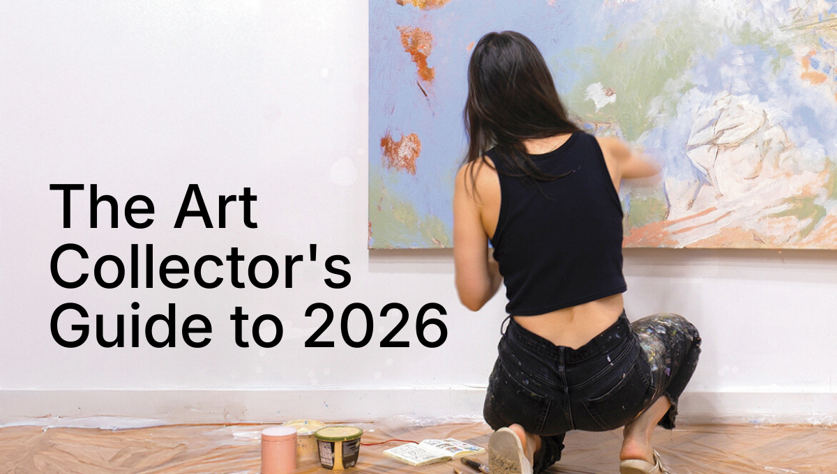 woman painting a canvas