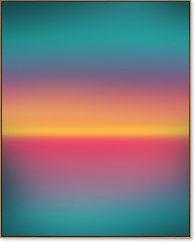 gradient painting with sunset colors