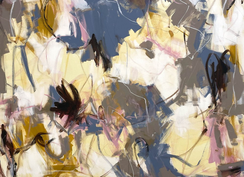 neutral colored abstract painting