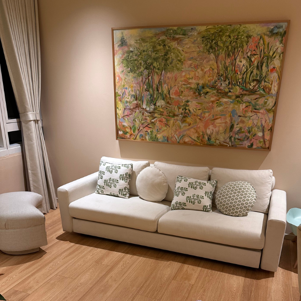 photo of home with wall art
